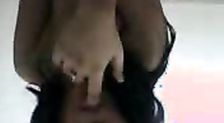 Big boob indian college girl from Patna hinda pressing her boobs recording her own video!.