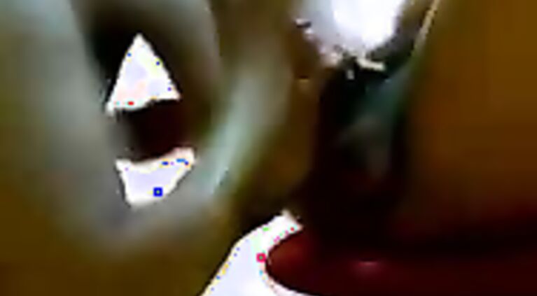 Horny mumbai kaamwali bai sucking her master cock in lounge lying naked in bed and man plays with her tits and fingers her choot.