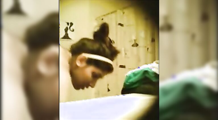 Indian chick Shriya recorded secretly taking shower on hidden cam fixed by her cousin living in her house.