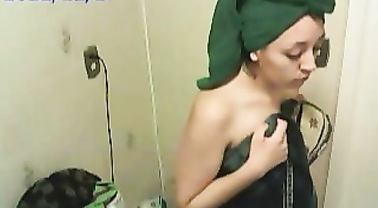 Sweet indian wife recorded taking shower in hotel room on hidden cam fixed by room service.