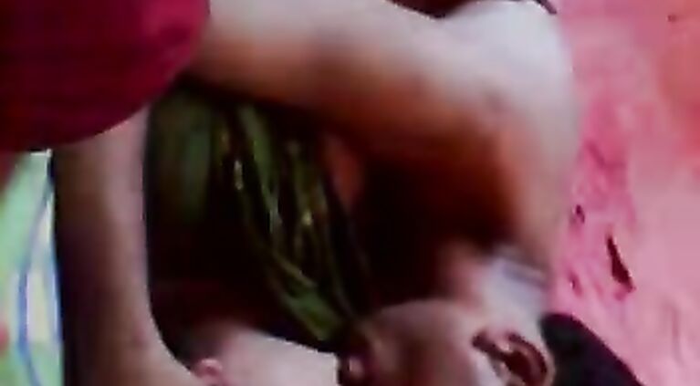 Pune aunty getting boobs squeezed one by one during sex in missionary position in this MMS.