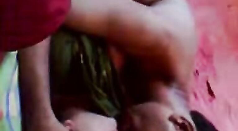 Pune aunty getting boobs squeezed one by one during sex in missionary position in this MMS.
