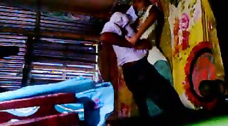 Indian girl stripped off her clothes bra and her boyfriend fondling and sucking her tits one by one while also smooching her then spreading and raising legs in the air fucking missionary style.