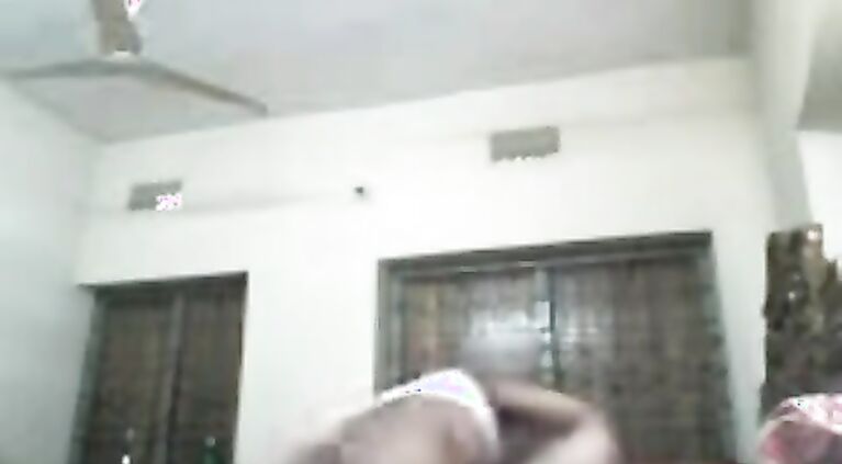 Desi couple from Meherpur showing big boobs while getting her tight clean shaven cunt fucked by horny husband in missionary position in this MMS.