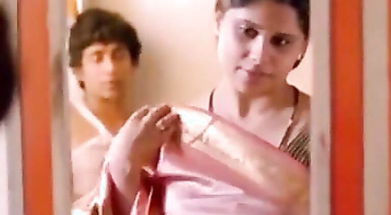 porn movie smooch scene of a sexy Bangla actress.