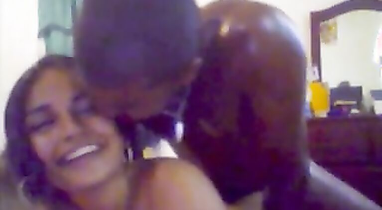 Indian couple fucking in front of webcam.