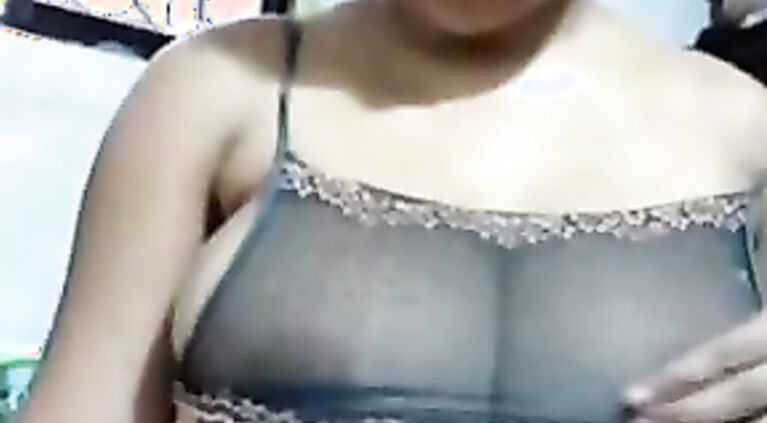 Indian striptease on webcam.