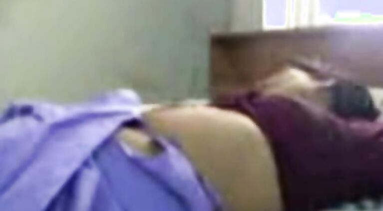 Indian Aunty With Her Young Cousin Enjoying Sex.