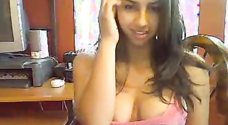 Indian Babe On Webcam.