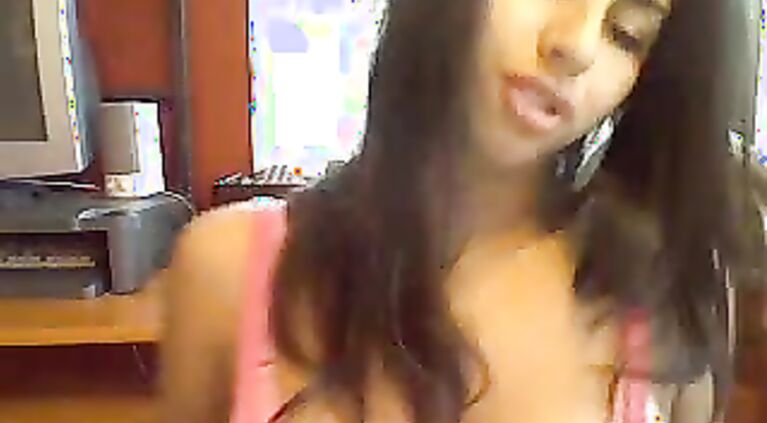 Indian Babe On Webcam.