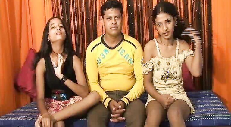 Feroze In a 3 Some With Tina And Nelo Hot Indian Teens.