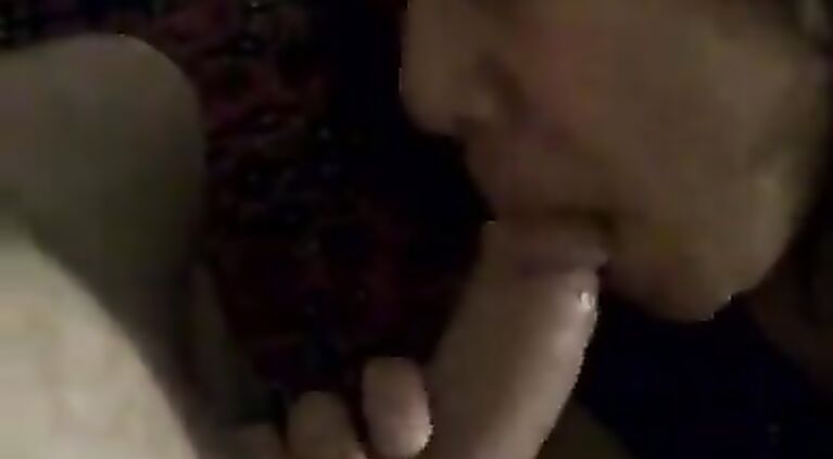 Love how she catches the cum then whines with her mouth full