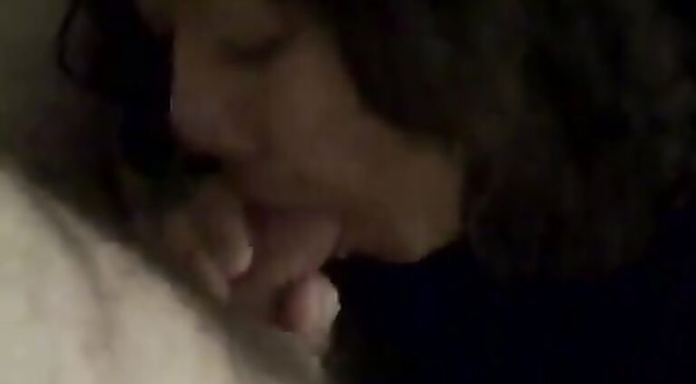 Love how she catches the cum then whines with her mouth full