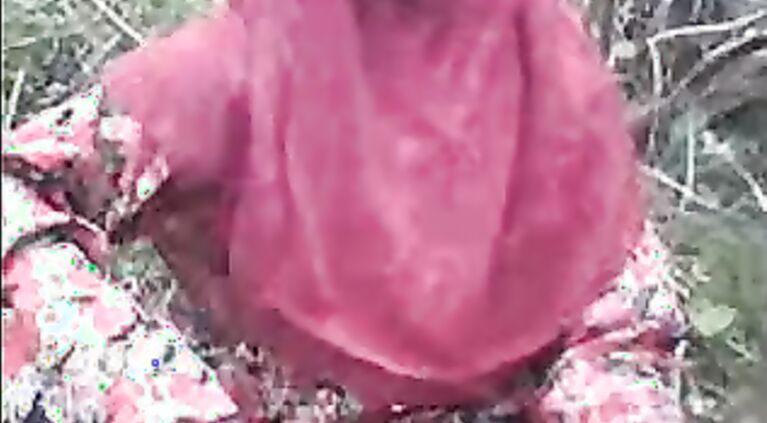 indian Bangla muslim Hijab sweet in forest
