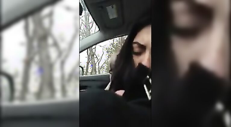 Tamil Slut Sucks White Dick in Car