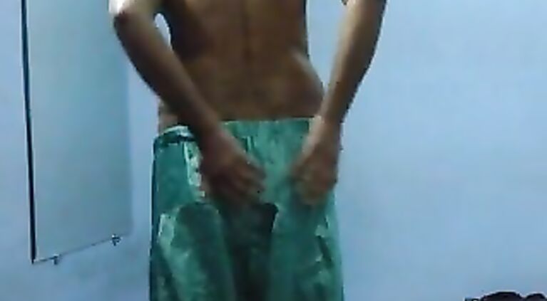satin shalwar green