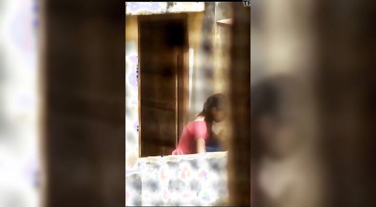 Tamil Neighbour bachi Undressing for Bath Caught Topless