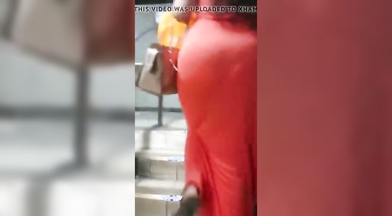 Candid Cute Desi Jiggly Butt - See Thru Dress Huge Booty