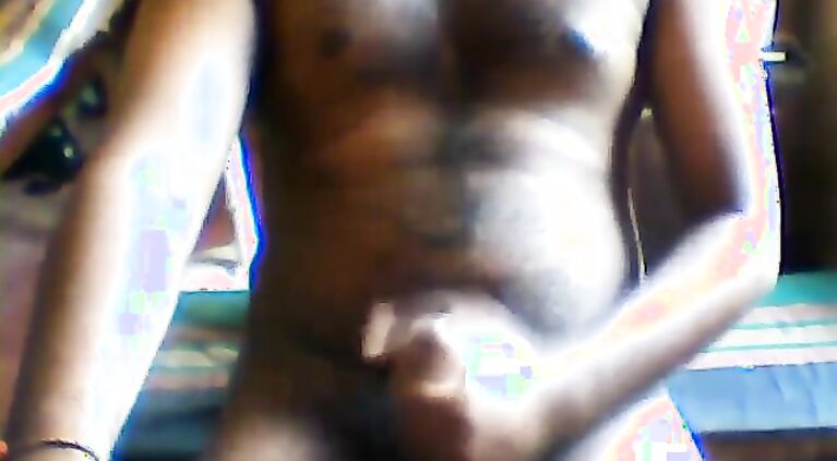 Srilankan Teen Boy masturbating with his uncut dick