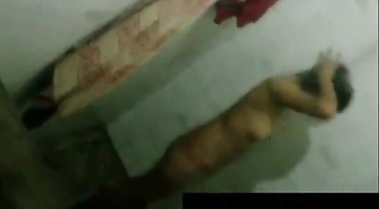 Tamil girl caught bathing