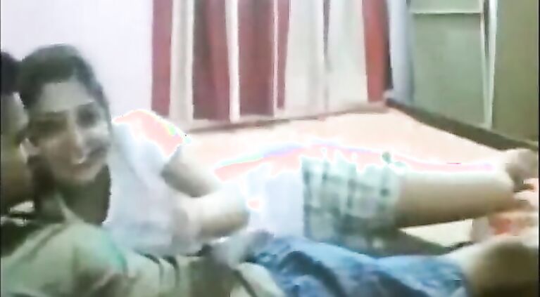 See Desi college young enjoying in home