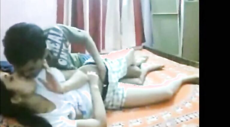 See Desi college young enjoying in home