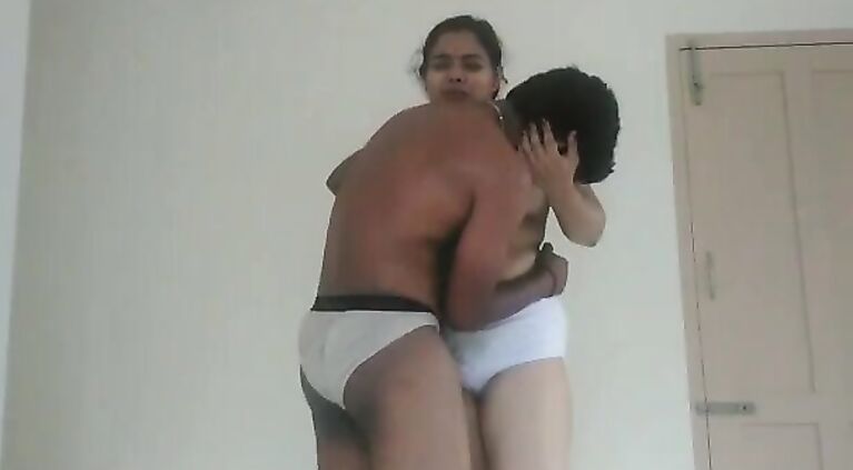 Romantic kiss boobs lick