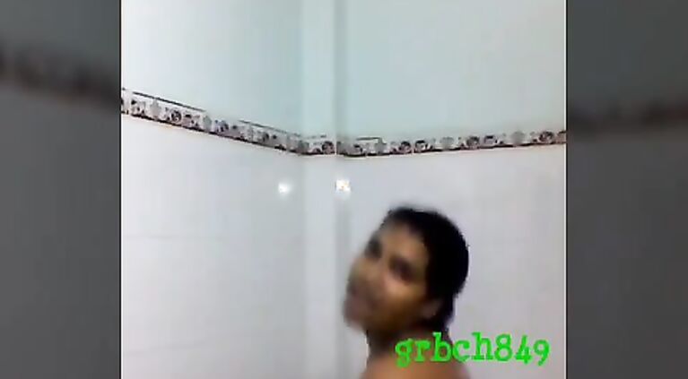 1222 Indian girl nude dancing in bathroom