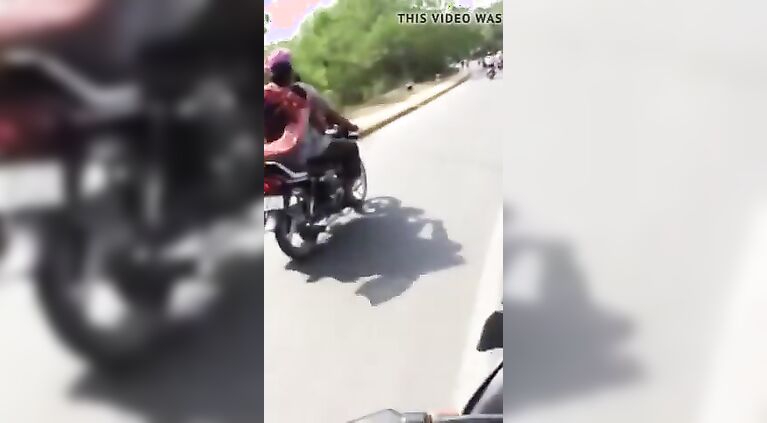 punjabi aunty giving jerking on bike