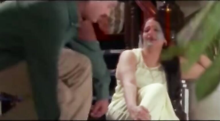 Beautiful Aunty and Servente Romantic Scenes Indian cute glamour scene