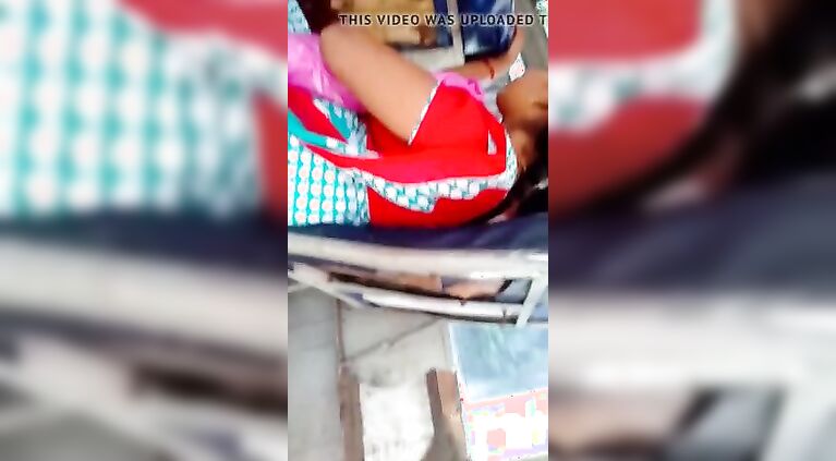 Indian teenage married girl beautiful side  view in bus (part 2)