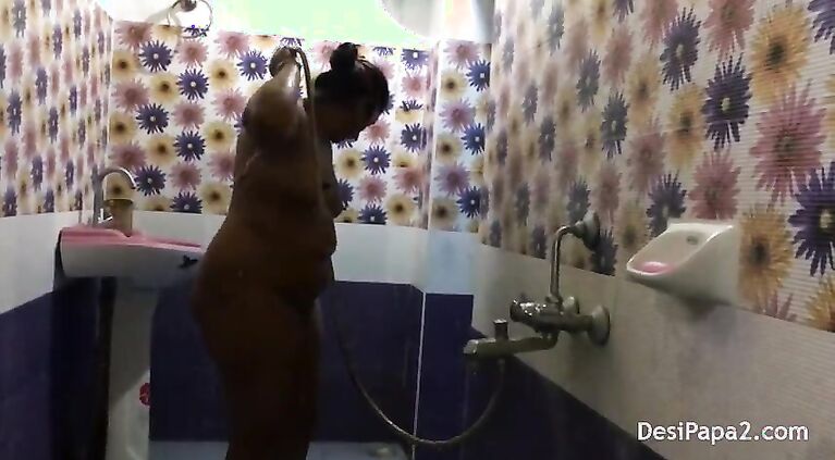full indian bhabhi beautiful in saree dress desi style bathroom
