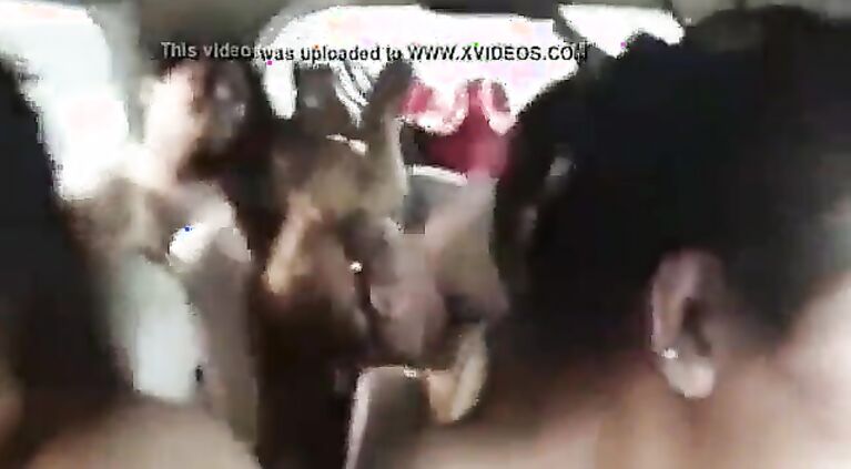 Nude group of tamil tamil aunties drunk and flashing in car naked