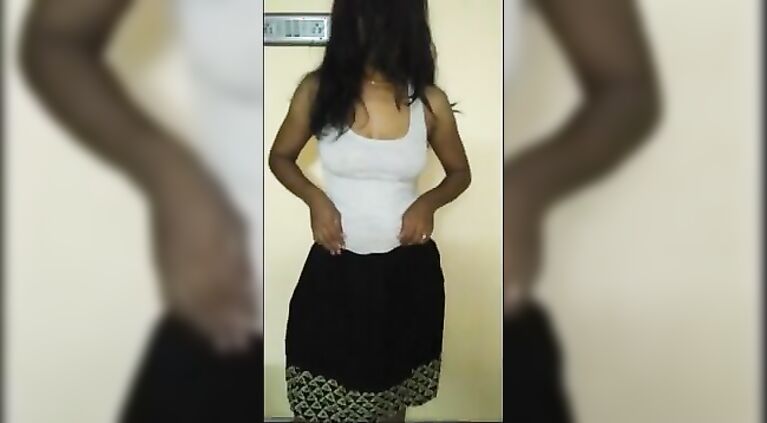 Desi girl stripping for fun