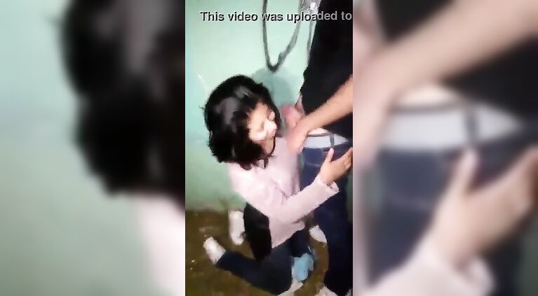Prostitute in village sucking cock