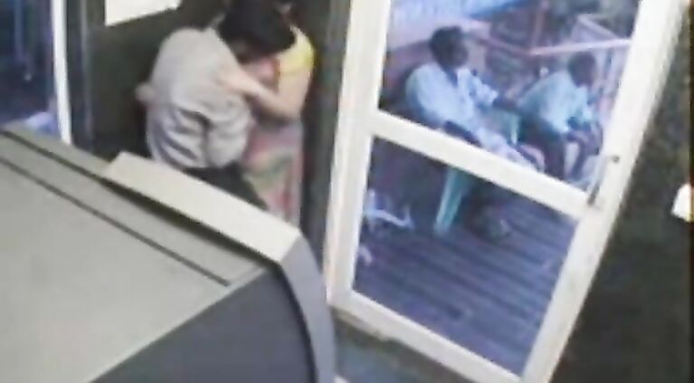 MOVIE-20100527-PV0001-Kanchipuram Kattankulathur SRM Valliammai Engineering College students being intimate at college campus ATM centre sex porn clip