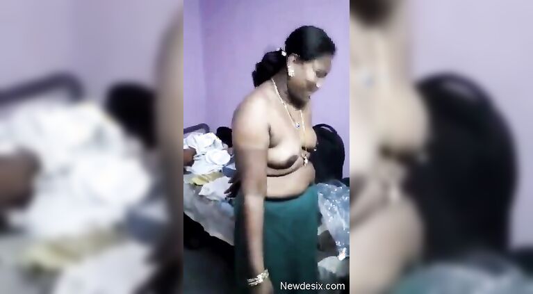 very shy indian aunty stripping infront of neighbor guy