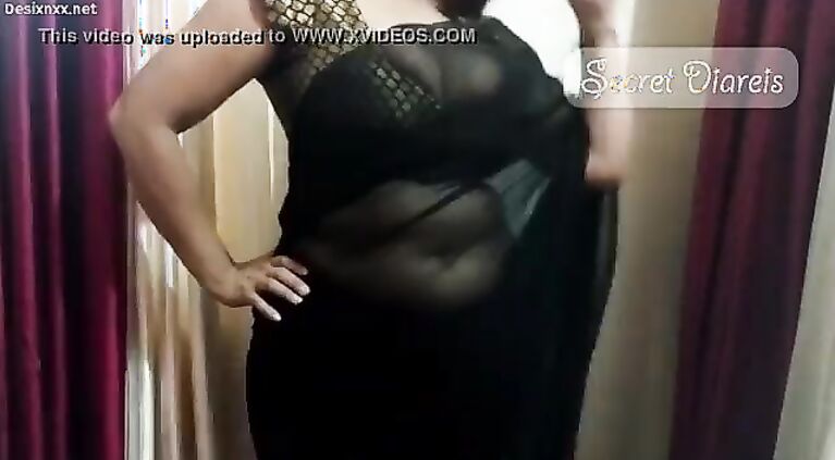 Beautiful shona bhabhi teaching how to wear saree