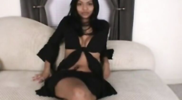 Jizz on my huge ebony boobs
