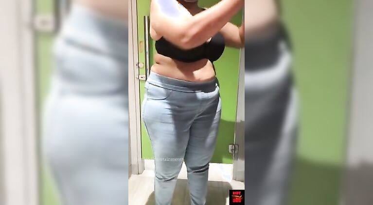 In the Dress fitting room at the Shopping Mall