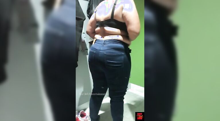 In the Dress fitting room at the Shopping Mall
