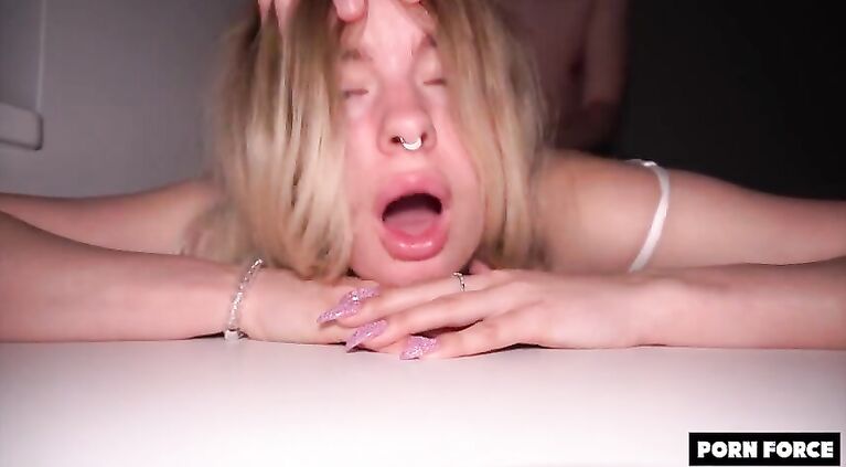 Huge Booty Blonde MANHANDLED In The College Dorm - MIRADAVID - BLEACHED RAW - EP 33