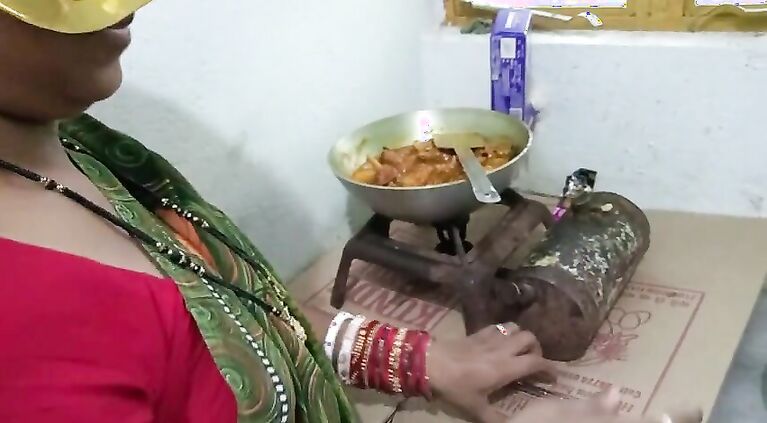 Morning Fucking My Maid Stepdaughter In kitchen When She Preparing Chicken For Me And Family