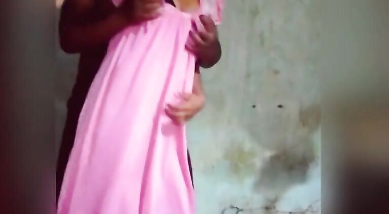 The milf, dressed in a nightgown, performs a beautiful dance with husband