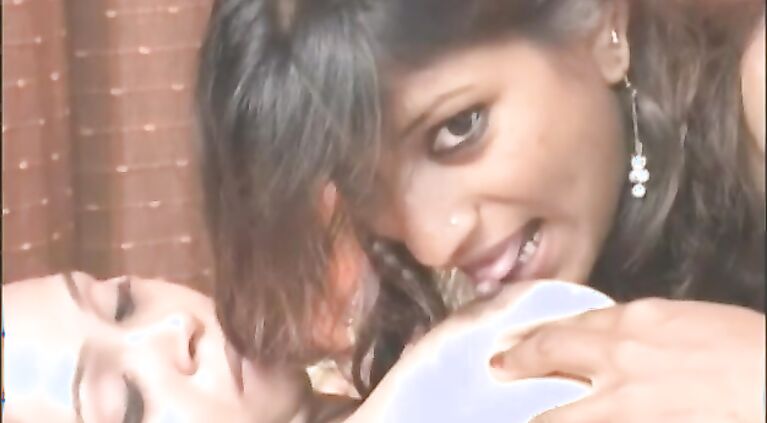 Desi Lesbian College Girl Licking Each Other Tits