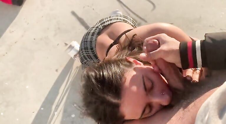 Public Face fucking chesty Desi in Malibu and swallows cum — IG: @haileyrose.baby