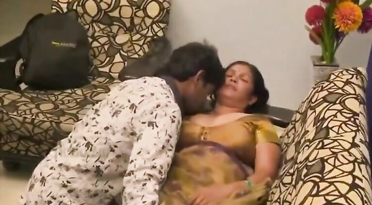 House housewife with small boy