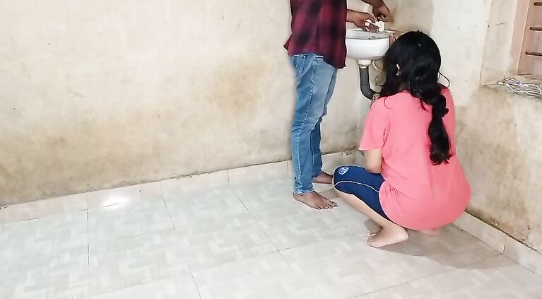 Nepali Bhabhi Best Ever Fucking With Teen Plumber In Bathroom! Indian Plumber Sex in Hindi voice
