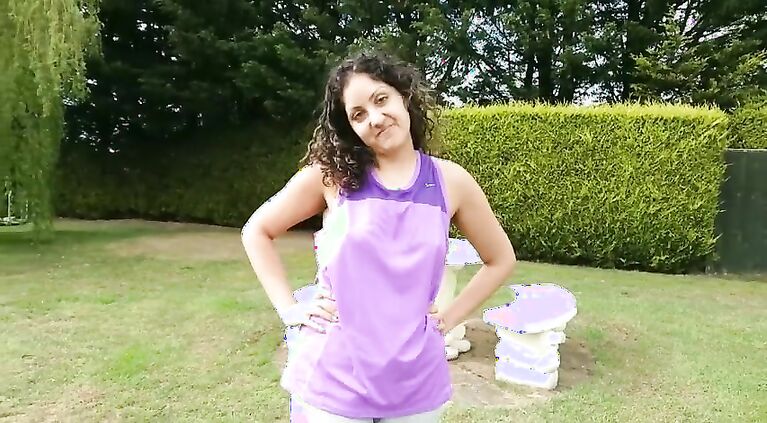 British girl has risky outdoor sex in public park and gets creampie