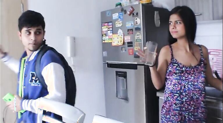 I fuck my stepson after I get good grades - Spanish porn